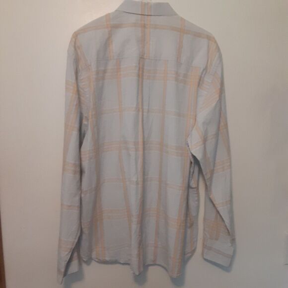 Tommy Bahama Button Up Shirt XL Blue Yellow Plaid Long Sleeve Button Up - Picture 7 of 9